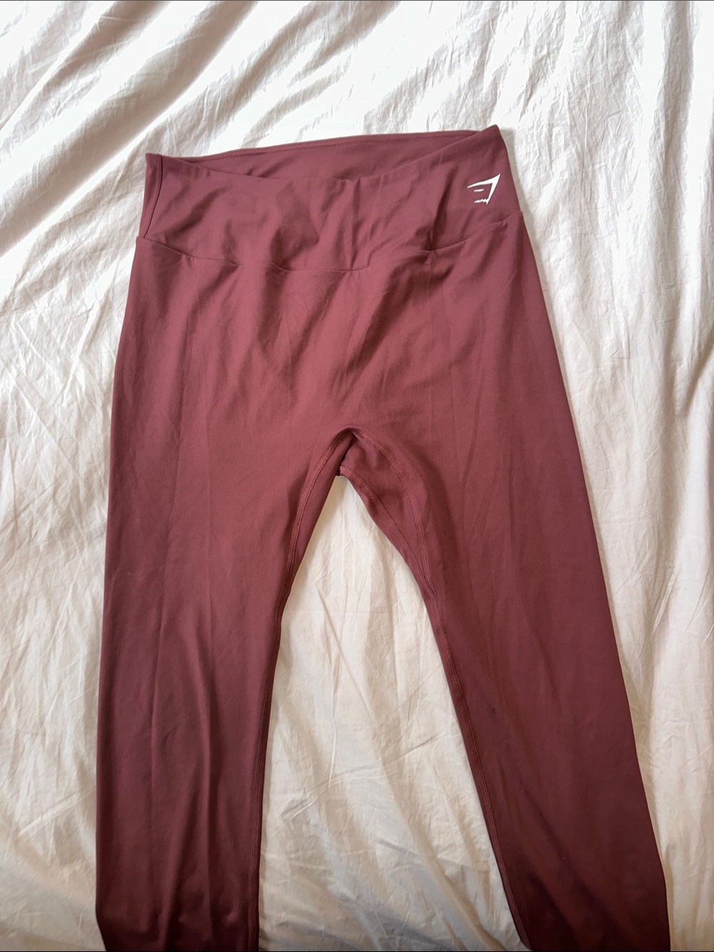 Gymshark High-Rise Leggings in Burgundy